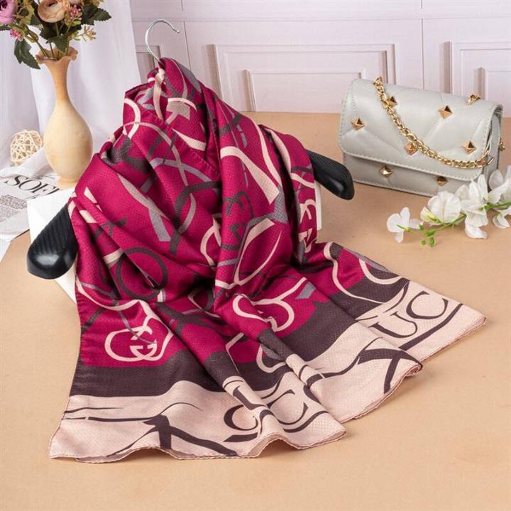 شال نخی چاپی 7 رنگ سال،قواره  75×2، مناسب چهارفصل